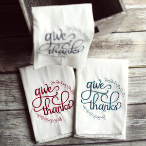 Fall- Give Thanks 30x30 Tea Towel (4)
