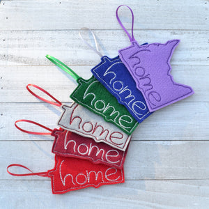 State "home" State Felt Ornament Pack 1 (12)